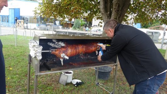 Spanferkel grillen am 10.9.2022