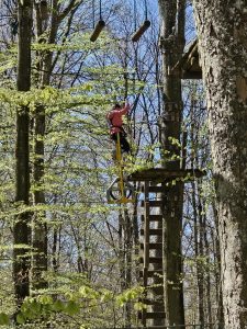 Kletterwald in Laichingen am 27.4.2024